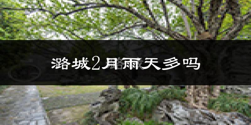 潞城2月雨天多吗?