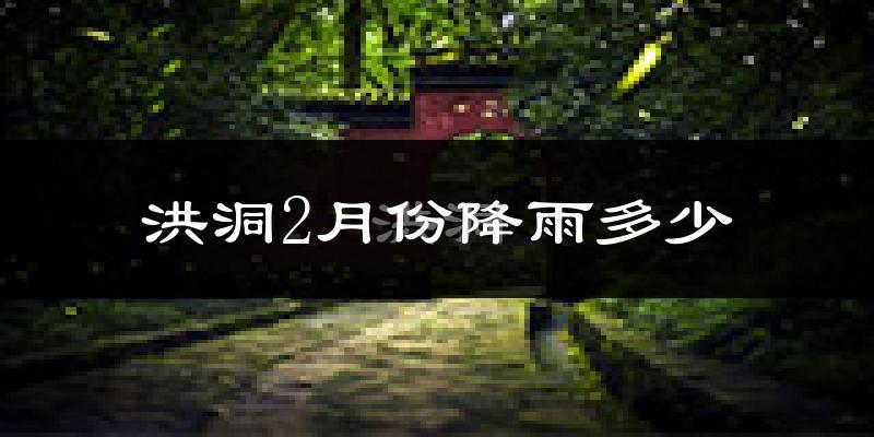 洪洞2月份降雨多少?