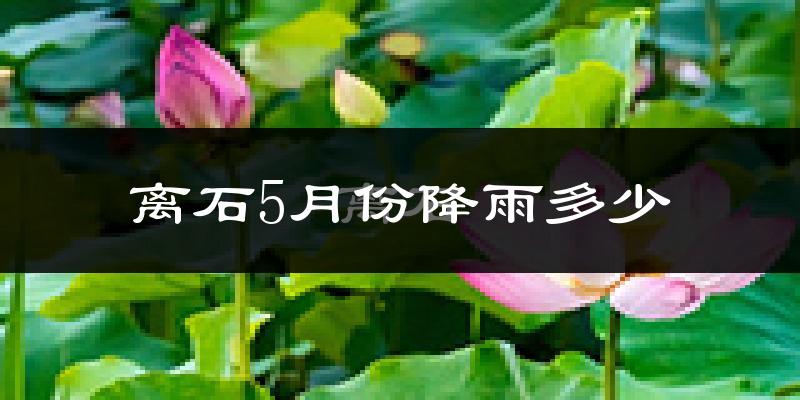 离石5月份降雨多少?