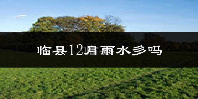 临县12月雨水多吗?